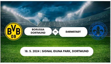 Vstupenky Borussia Dortmund - SV Darmstadt 98