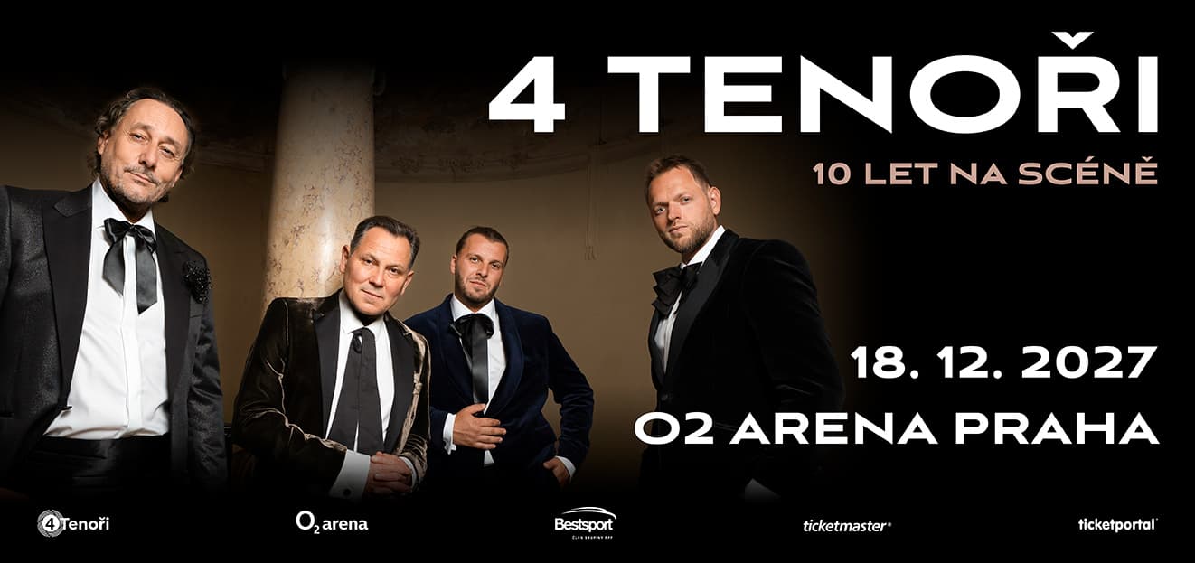 Vstupenky na 4 TENOŘI – 10 let na scéně