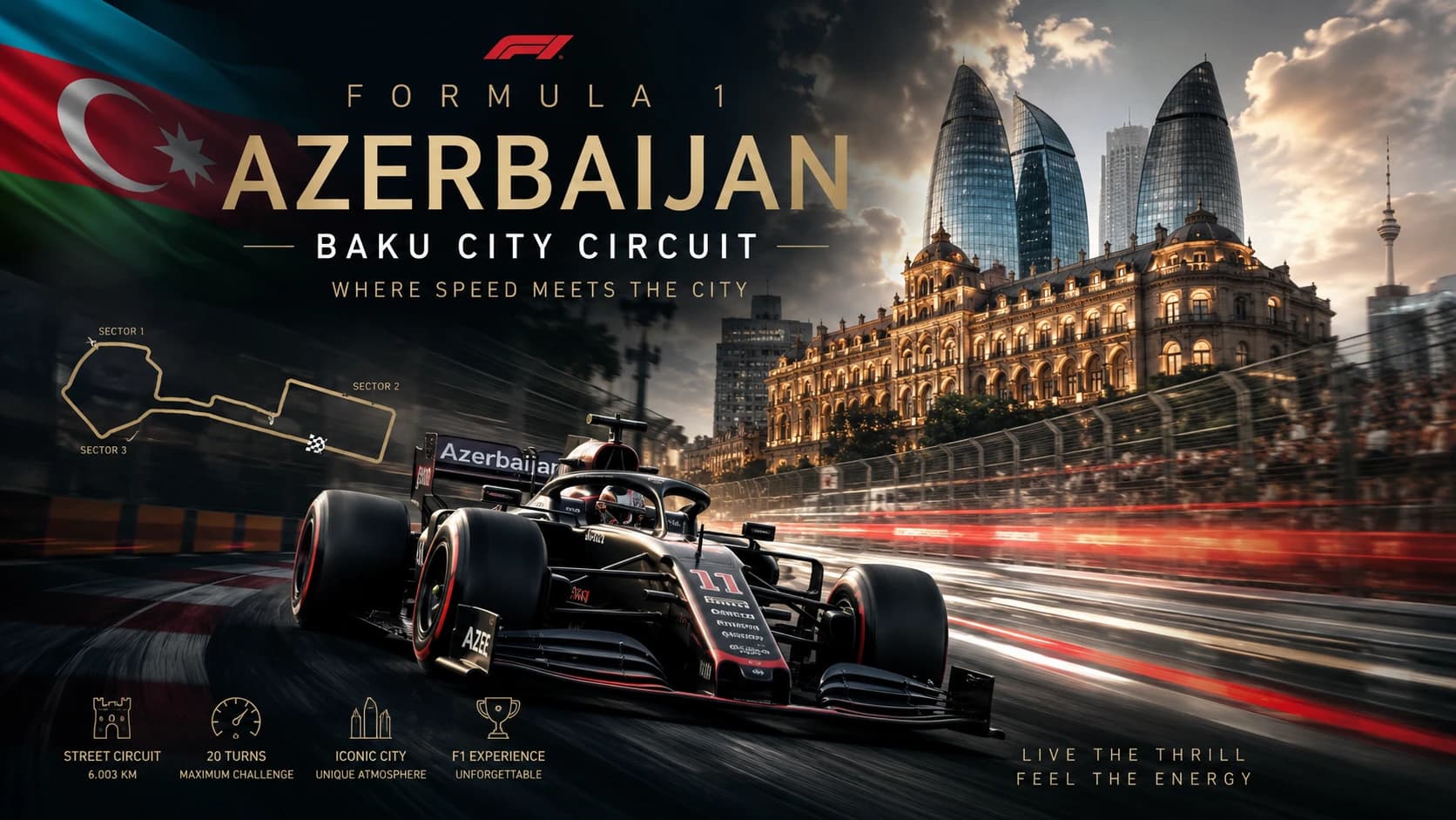 Vstupenky na F1 Azerbajdžán - 3denní