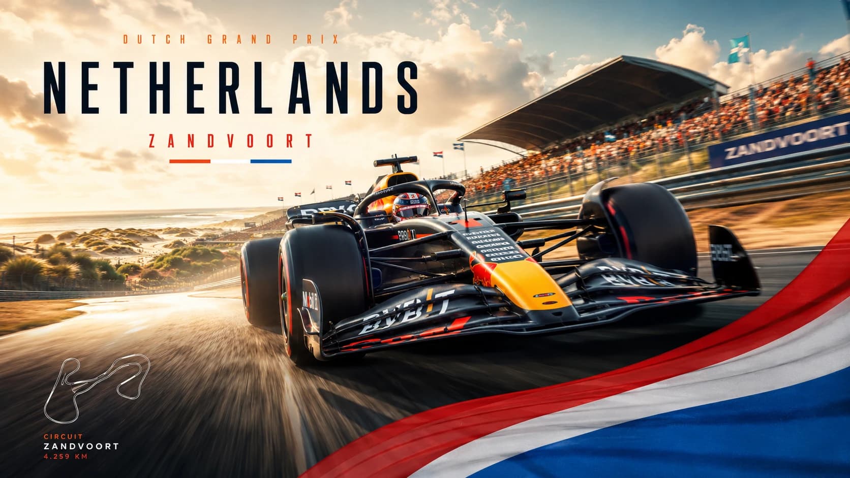 Vstupenky na Dutch GP 2026 – pátek/sobota/neděle 2026